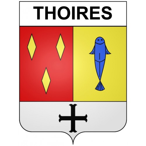 Thoires 21 ville Stickers blason autocollant adhésif