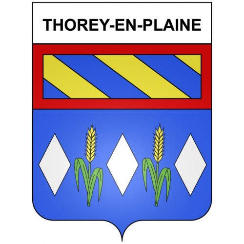 Thorey-en-Plaine 21 ville Stickers blason autocollant adhésif