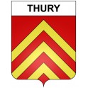 Thury 21 ville Stickers blason autocollant adhésif
