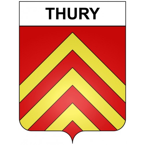 Thury 21 ville Stickers blason autocollant adhésif