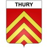 Thury 21 ville Stickers blason autocollant adhésif