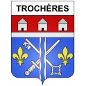 Trochères 21 ville Stickers blason autocollant adhésif