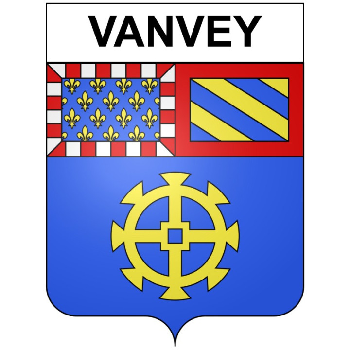 Vanvey 21 ville Stickers blason autocollant adhésif