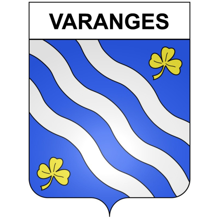 Varanges 21 ville Stickers blason autocollant adhésif