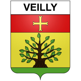 Veilly 21 ville Stickers blason autocollant adhésif