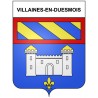 Villaines-en-Duesmois 21 ville Stickers blason autocollant adhésif