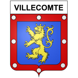 Villecomte 21 ville Stickers blason autocollant adhésif