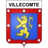 Villecomte 21 ville Stickers blason autocollant adhésif
