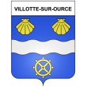 Villotte-sur-Ource 21 ville Stickers blason autocollant adhésif