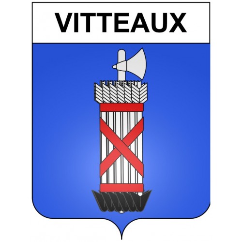 Vitteaux 21 ville Stickers blason autocollant adhésif