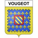 Pegatinas escudo de armas de Vougeot adhesivo de la etiqueta engomada
