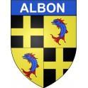 Albon 26 ville Stickers blason autocollant adhésif