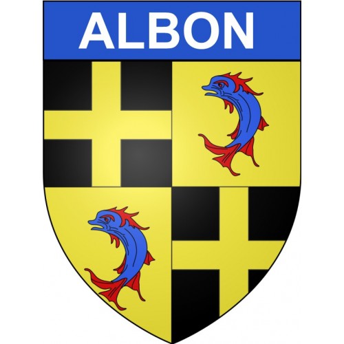 Albon 26 ville Stickers blason autocollant adhésif
