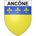 Ancône 26 ville Stickers blason autocollant adhésif