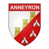 Anneyron 26 ville Stickers blason autocollant adhésif