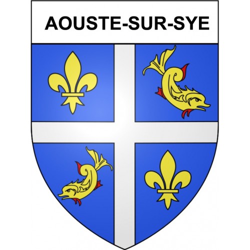 Aouste-sur-Sye 26 ville Stickers blason autocollant adhésif