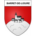 Barret-de-Lioure 26 ville Stickers blason autocollant adhésif