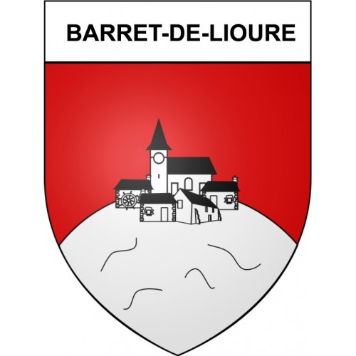 Barret-de-Lioure 26 ville Stickers blason autocollant adhésif