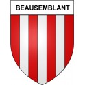 Beausemblant 26 ville Stickers blason autocollant adhésif