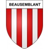 Beausemblant 26 ville Stickers blason autocollant adhésif
