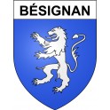 Bésignan 26 ville Stickers blason autocollant adhésif
