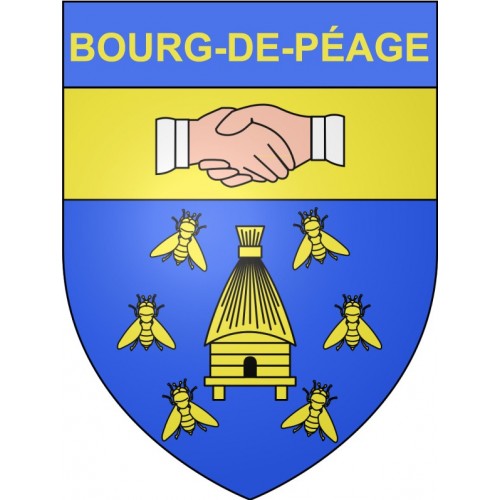Bourg-de-Péage 26 ville Stickers blason autocollant adhésif