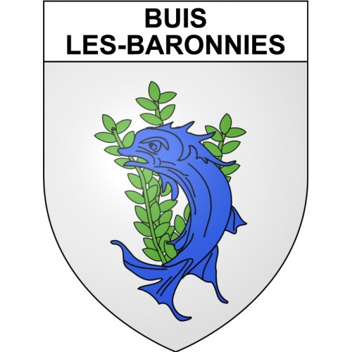 Buis-les-Baronnies 26 ville Stickers blason autocollant adhésif
