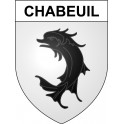 Chabeuil 26 ville Stickers blason autocollant adhésif