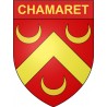 Chamaret 26 ville Stickers blason autocollant adhésif