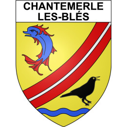 Chantemerle-les-Blés 26 ville Stickers blason autocollant adhésif