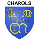Charols 26 ville Stickers blason autocollant adhésif