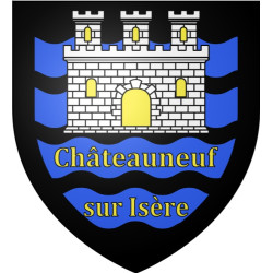 Châteauneuf-sur-Isère Sticker wappen, gelsenkirchen, augsburg, klebender aufkleber