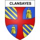 Clansayes 26 ville Stickers blason autocollant adhésif