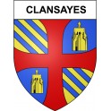Pegatinas escudo de armas de Clansayes adhesivo de la etiqueta engomada