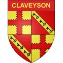 Claveyson 26 ville Stickers blason autocollant adhésif
