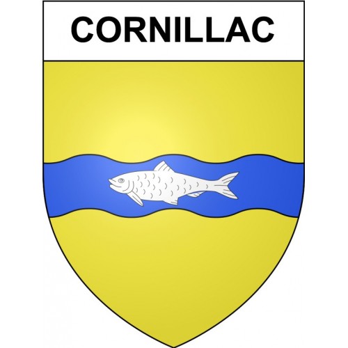 Pegatinas escudo de armas de Omps adhesivo de la etiqueta engomada