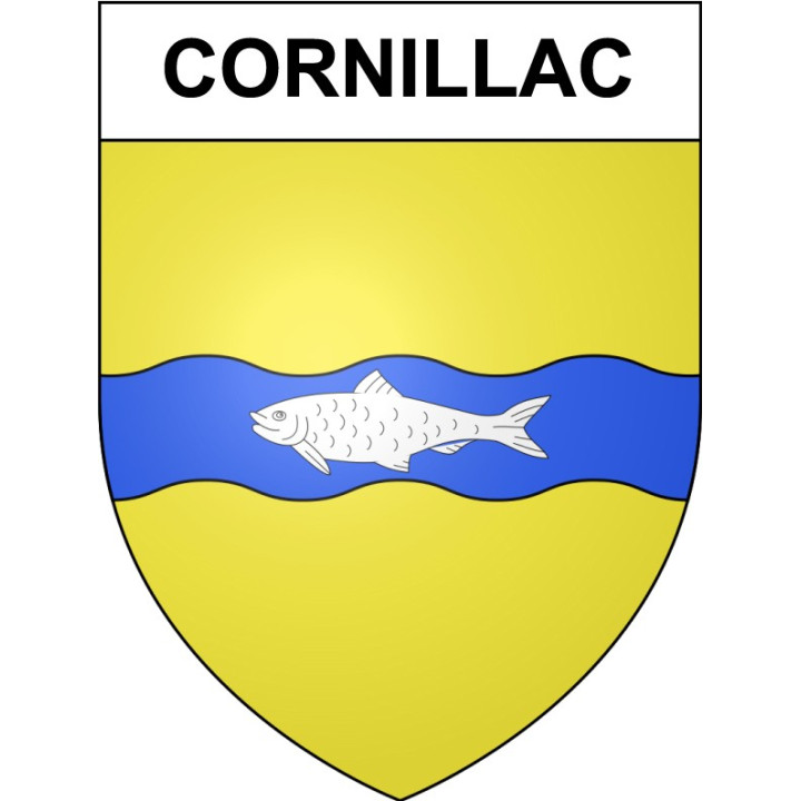 Cornillac 26 ville Stickers blason autocollant adhésif