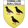 Cornillon-sur-l'Oule 26 ville Stickers blason autocollant adhésif