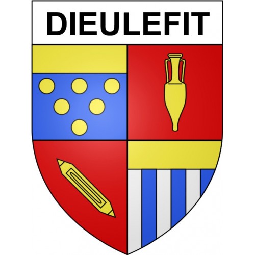 Dieulefit 26 ville Stickers blason autocollant adhésif