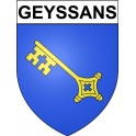 Geyssans 26 ville Stickers blason autocollant adhésif