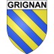 Grignan 26 ville Stickers blason autocollant adhésif