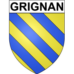Grignan 26 ville Stickers blason autocollant adhésif
