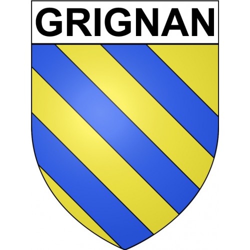 Grignan 26 ville Stickers blason autocollant adhésif