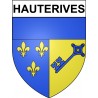 Hauterives 26 ville Stickers blason autocollant adhésif