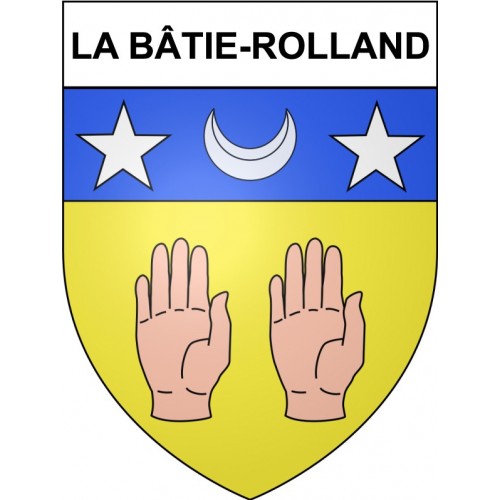 La Bâtie-Rolland 26 ville Stickers blason autocollant adhésif