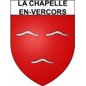 La Chapelle-en-Vercors 26 ville Stickers blason autocollant adhésif