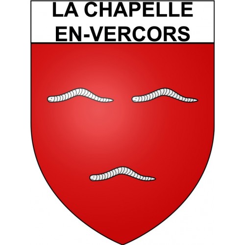 La Chapelle-en-Vercors 26 ville Stickers blason autocollant adhésif