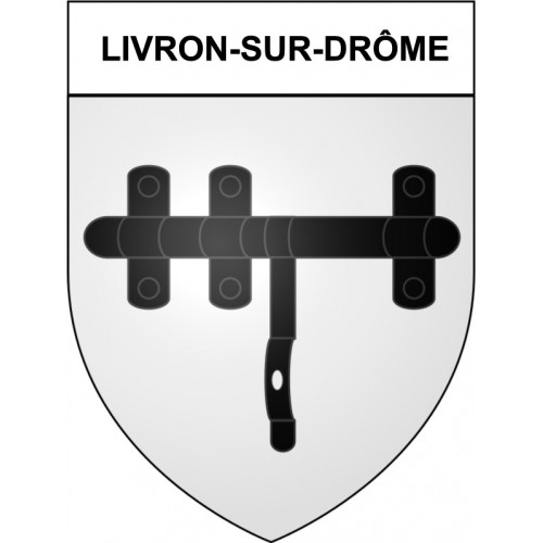 livron-sur-drome 26 ville Stickers blason autocollant adhésif