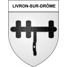 livron-sur-drome 26 ville Stickers blason autocollant adhésif