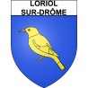 Loriol-sur-Drôme 26 ville Stickers blason autocollant adhésif